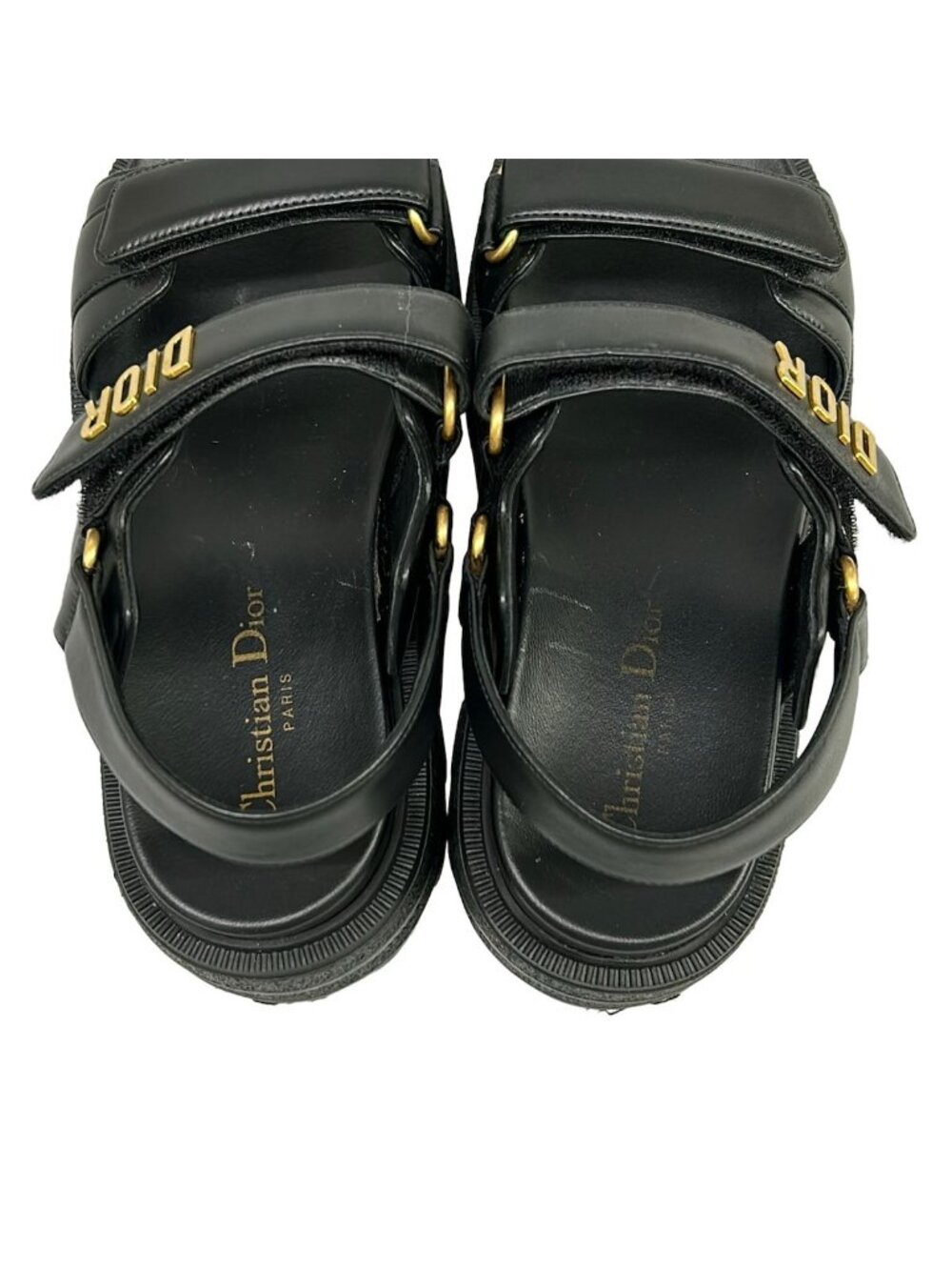 Dior Sandals 37.5 Act Black Lambskin - Picture 7 of 14